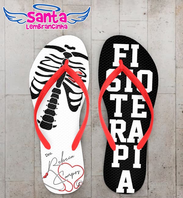 Chinelo Formatura Fisioterapia Personalizado COD 10855