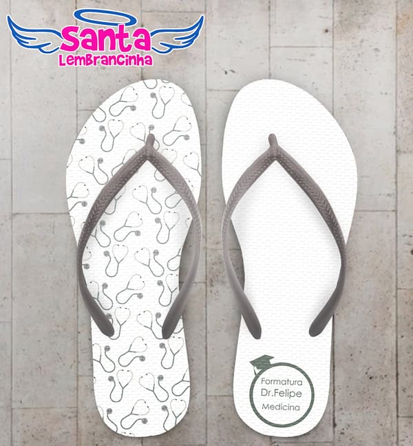 Chinelo Formatura Medicina Esteto Personalizado COD 10867