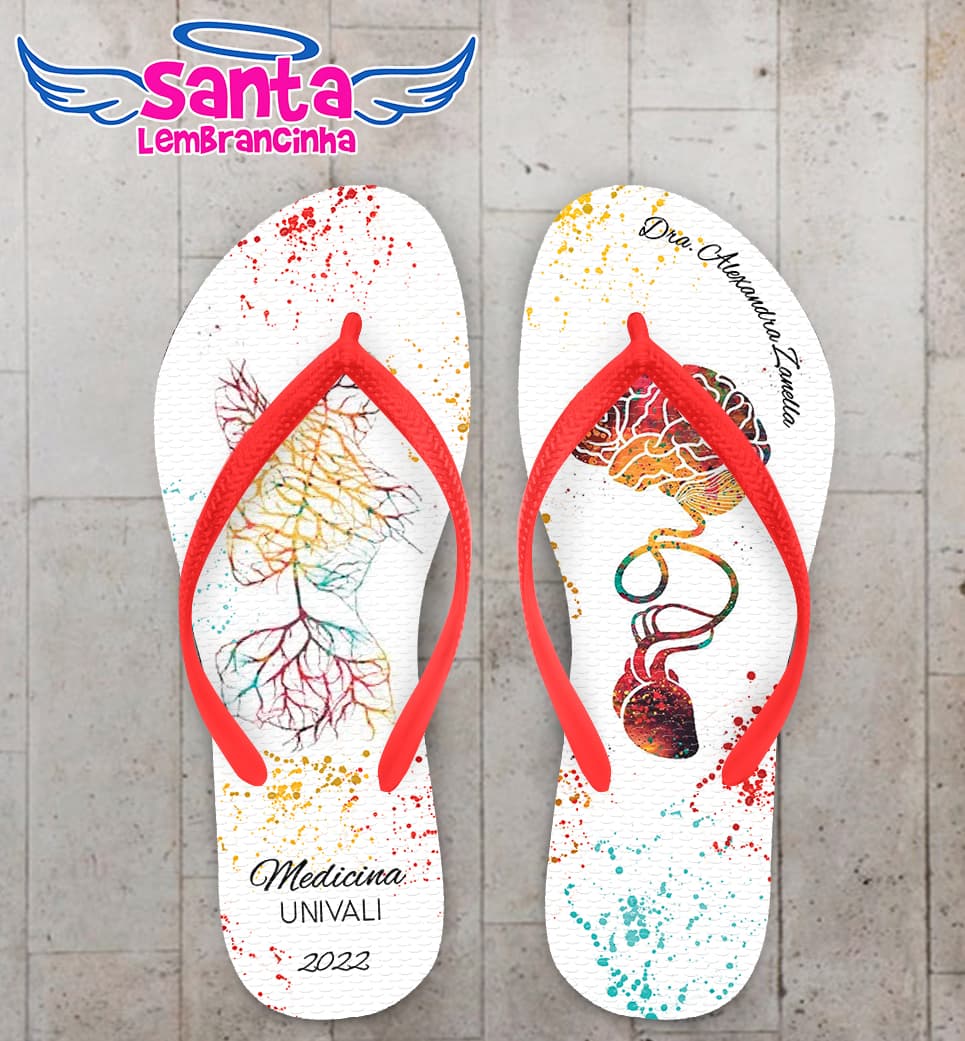 Chinelo Formatura Medicina Personalizado COD 10877