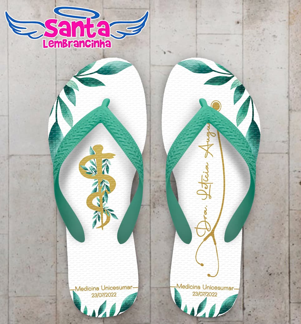 Chinelo Formatura Medicina Personalizado COD 10876