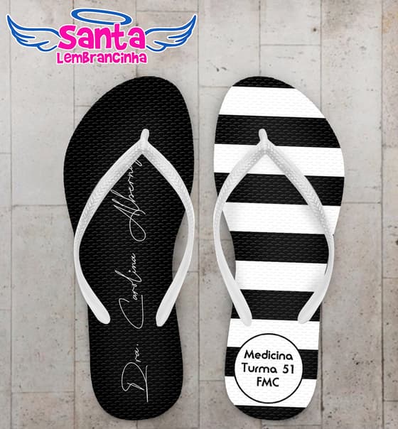 Chinelo Formatura Medicina Personalizado COD 10884