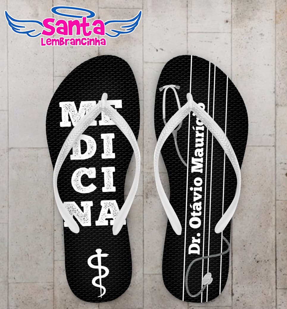 Chinelo Formatura Medicina Personalizado COD 10871