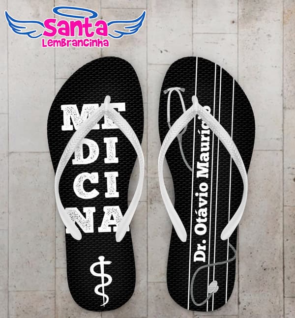 Chinelo Formatura Medicina Personalizado COD 10871