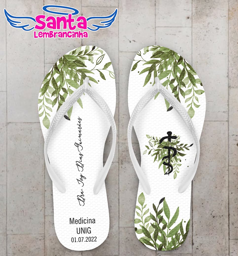 Chinelo Formatura Medicina Personalizado COD 10880