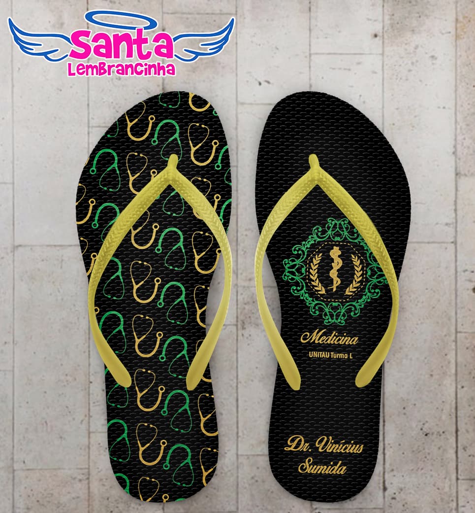 Chinelo Formatura Medicina Personalizado COD 10863