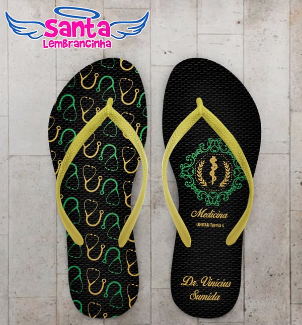 Chinelo Formatura Medicina Personalizado COD 10863