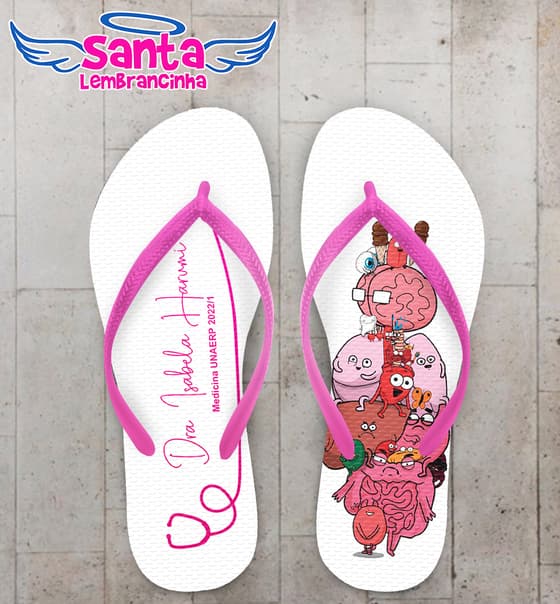 Chinelo Formatura Medicina Personalizado COD 10859