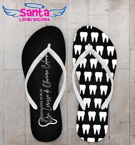 Chinelo Formatura Odontologia Personalizado COD 10885