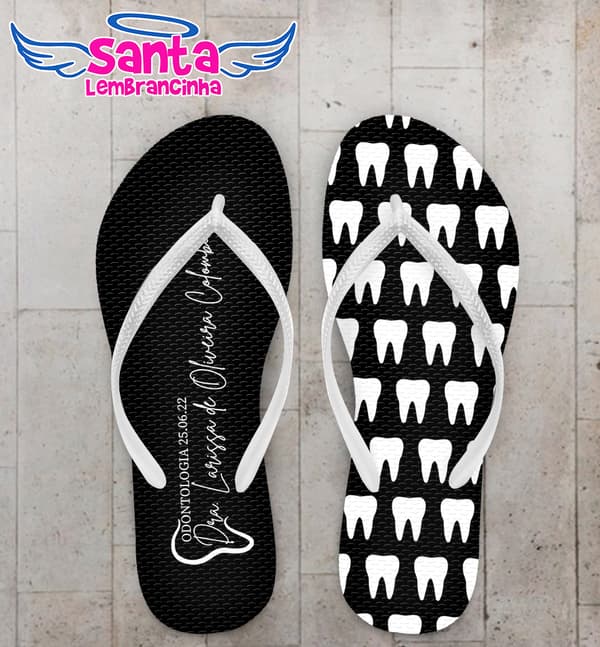 Chinelo Formatura Odontologia Personalizado COD 10885