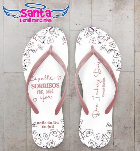 Chinelo Formatura Odontologia Personalizado COD 10886