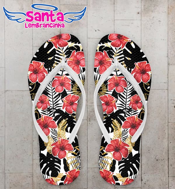 Chinelo Hibisco Personalizado COD 10835