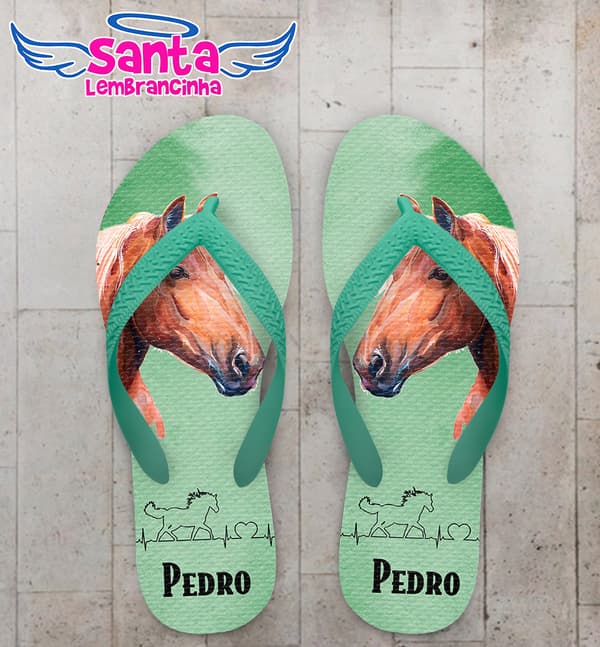 Chinelo Infantil Cavalo Personalizado COD 10903