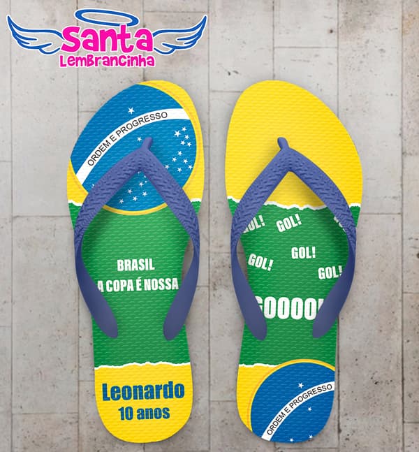 Chinelo Infantil Copa Personalizado COD 10918