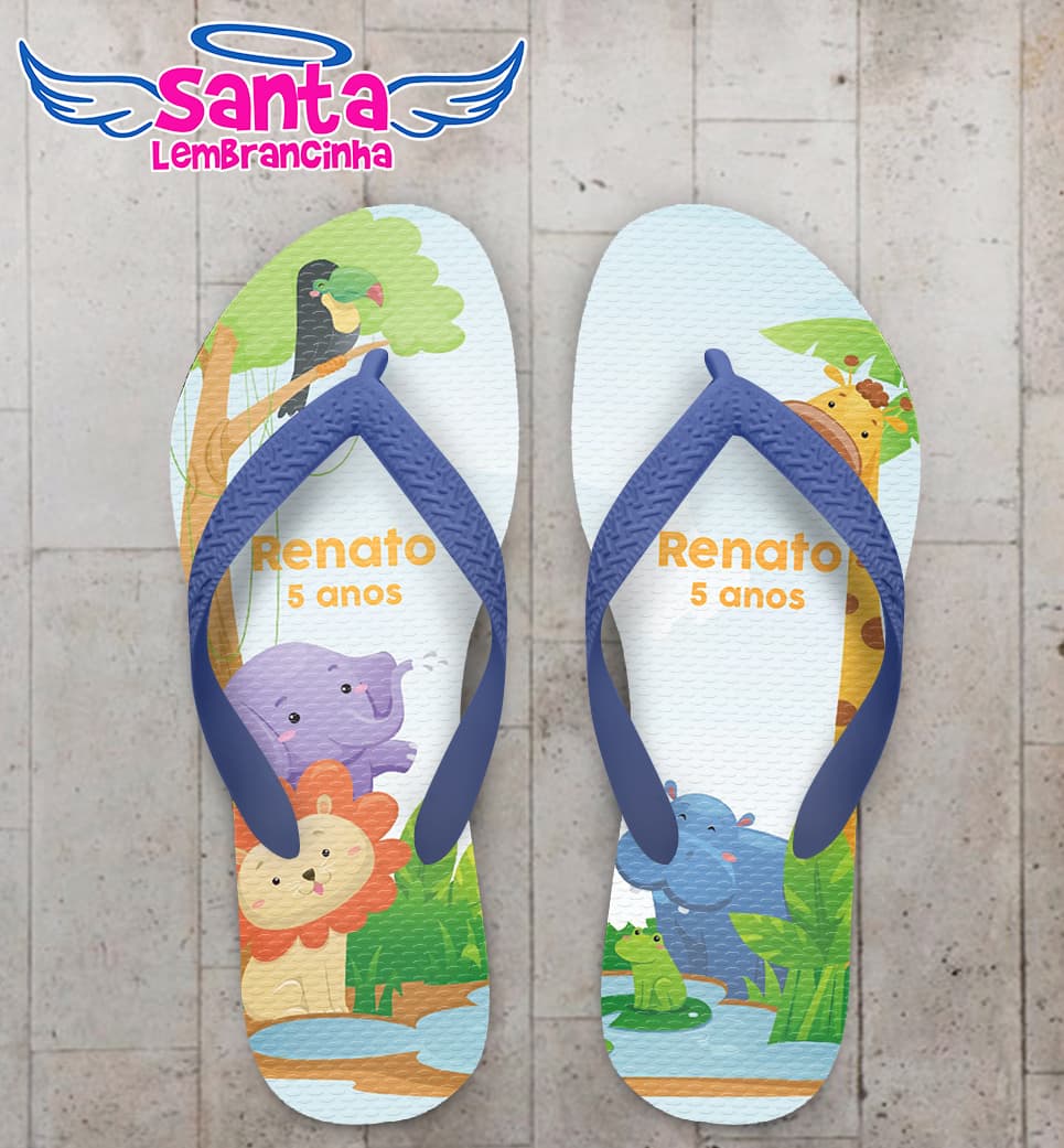 Chinelo Infantil Safari Personalizado COD 10955