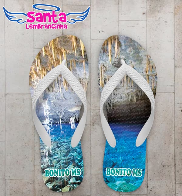 Chinelo Suvenir Ponto Turístico Personalizado COD 10896
