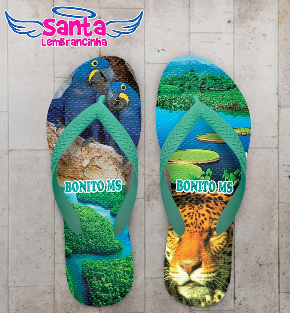 Chinelo Suvenir Ponto Turístico Personalizado COD 10895
