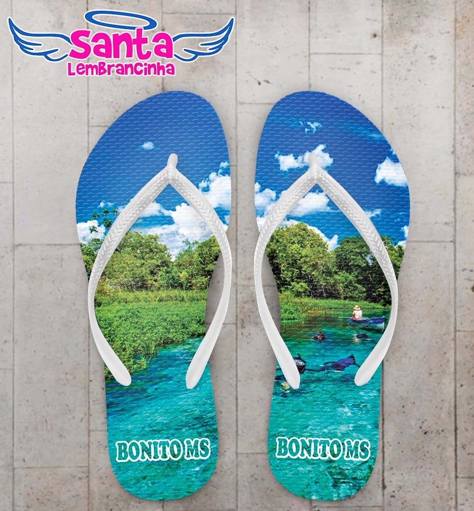 Chinelo Suvenir Ponto Turístico Personalizado COD 10897