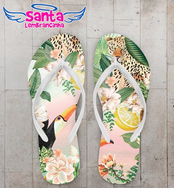 Chinelo Tropical Personalizado COD 10833