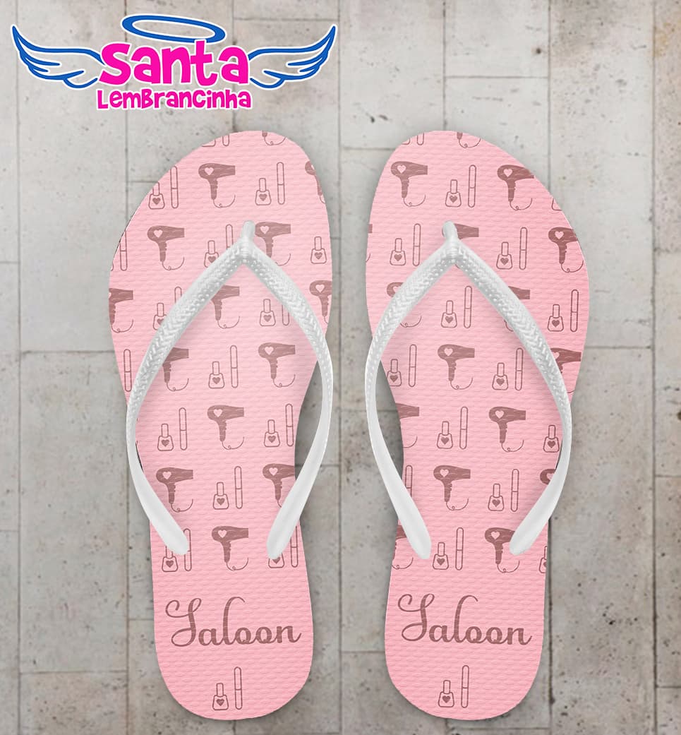 Chinelo Corporativo Salão de Beleza Personalizado COD 12364