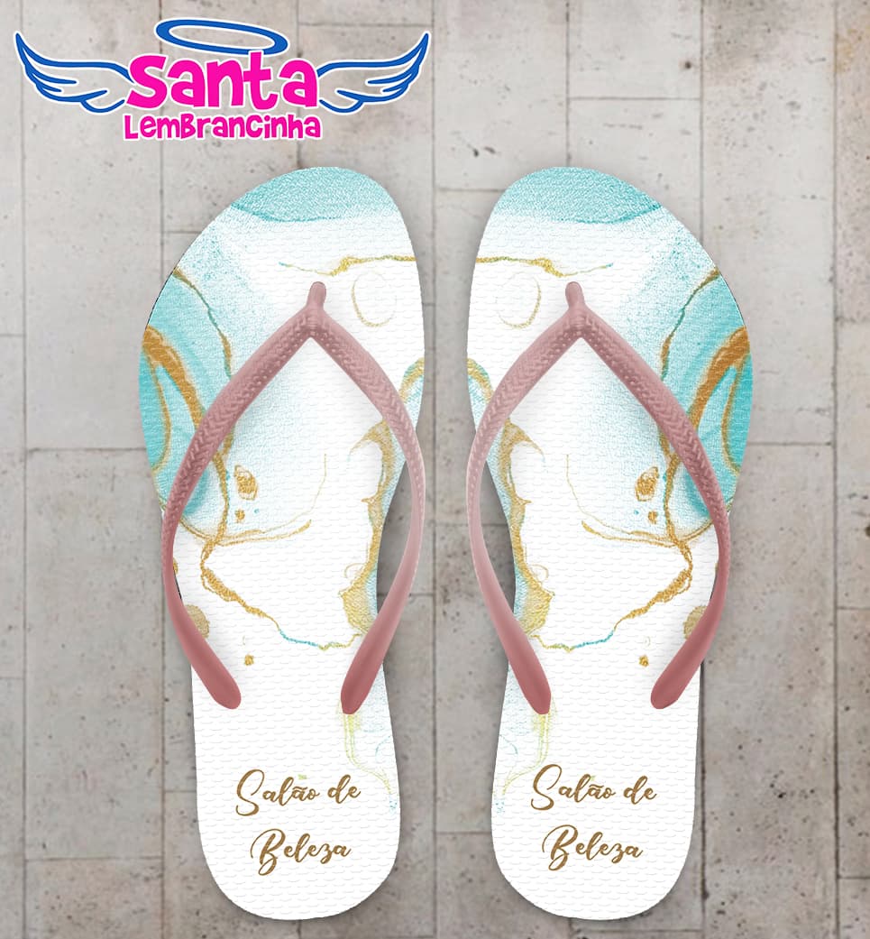 Chinelo Corporativo Salão de Beleza Personalizado COD 12363