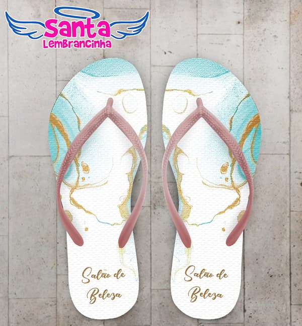 Chinelo Corporativo Salão de Beleza Personalizado COD 12363