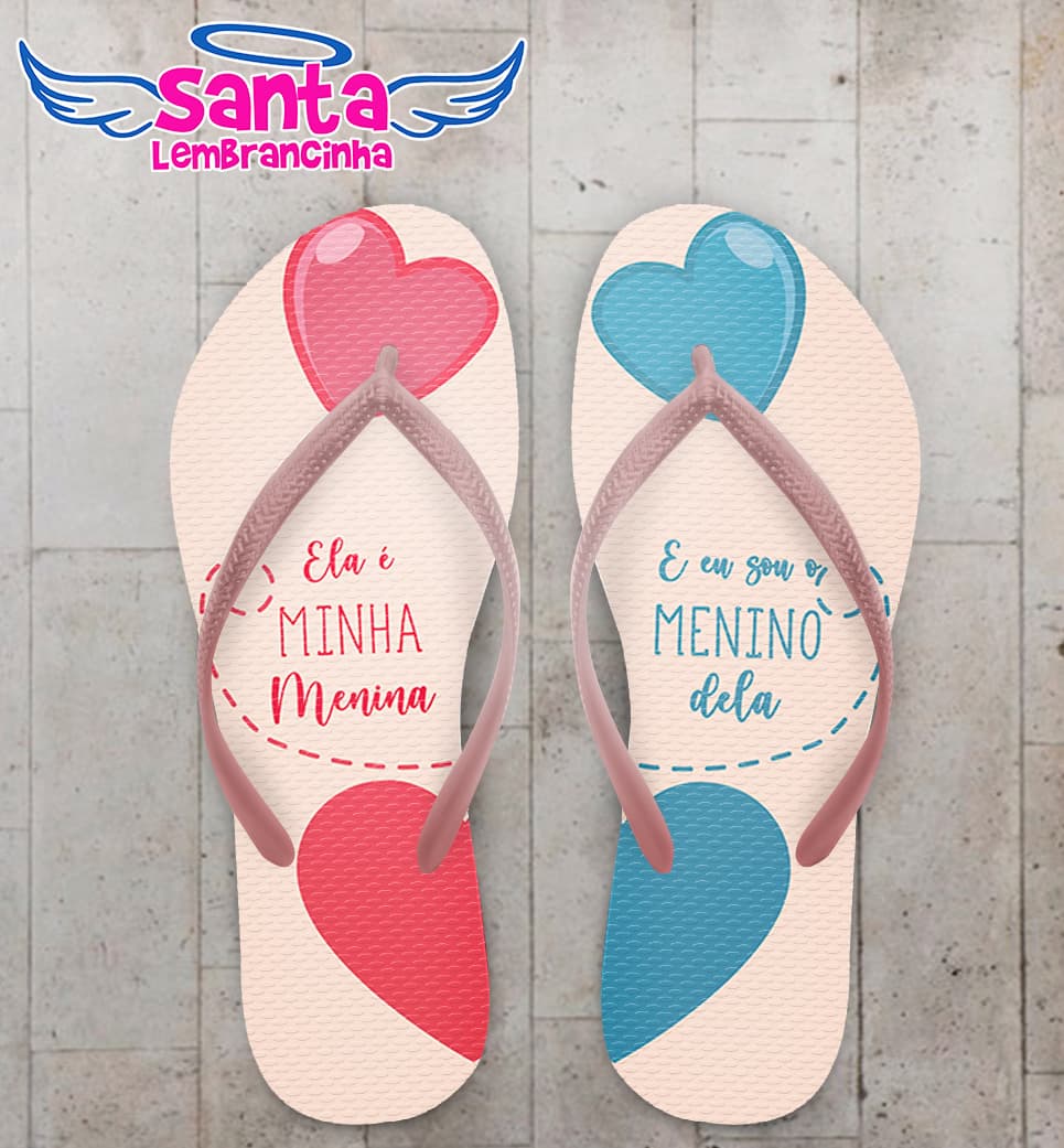 Chinelo Dia Dos Namorados Personalizado COD 12406