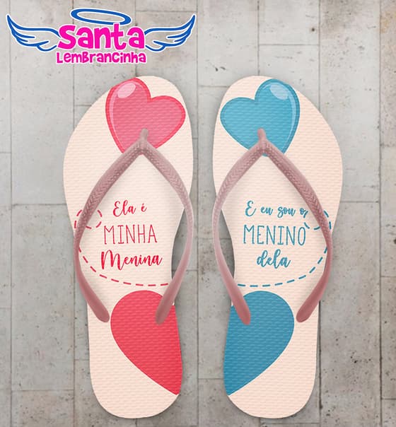 Chinelo Dia Dos Namorados Personalizado COD 12406