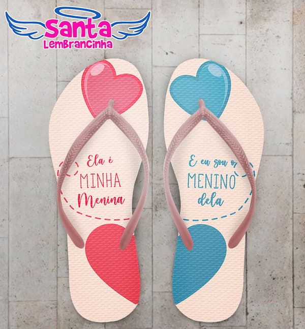 Chinelo Dia Dos Namorados Personalizado COD 12406