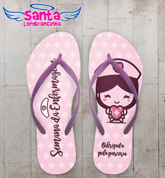Chinelo Enfermagem Personalizado COD 12366