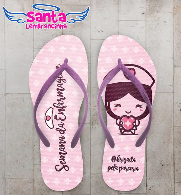 Chinelo Enfermagem Personalizado COD 12366