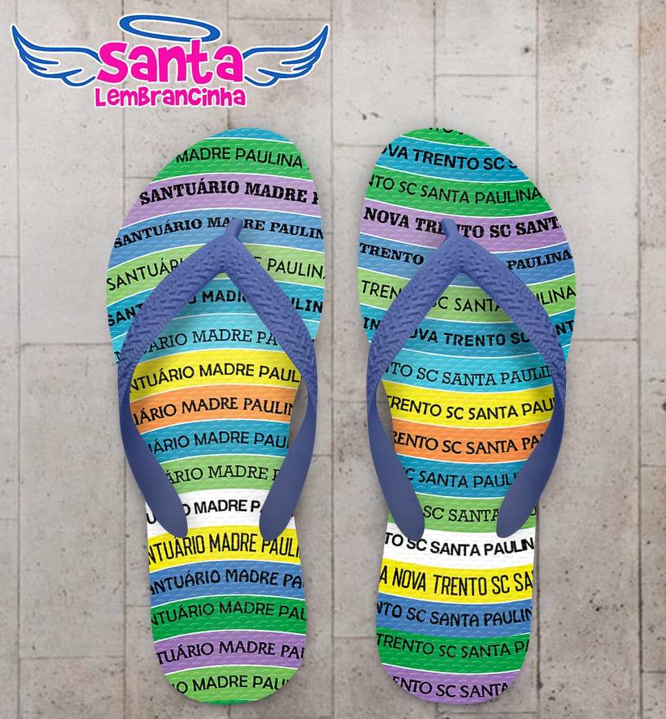 Chinelo Fitas Santa Paulina Personalizado COD 12399
