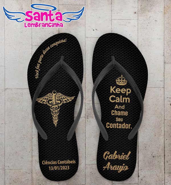 Chinelo Formatura Contabilidade Personalizado COD 12376