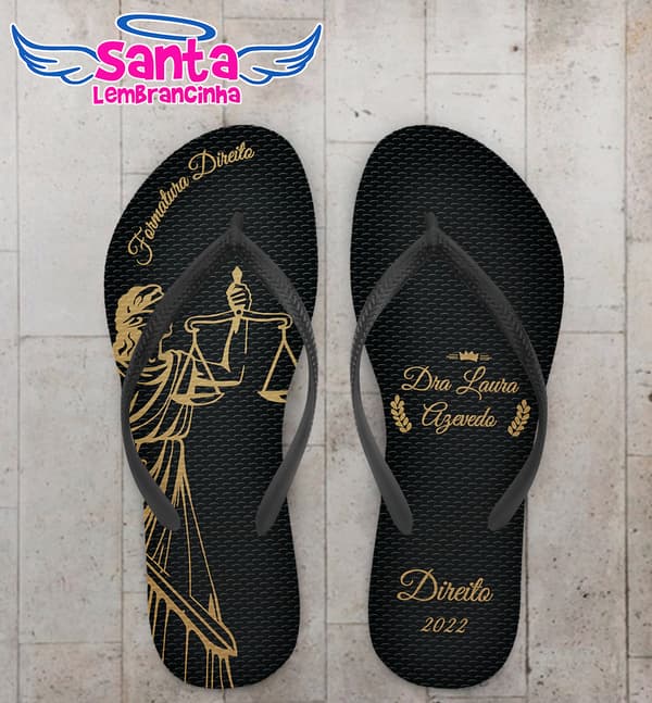 Chinelo Formatura Direito Personalizado COD 12379