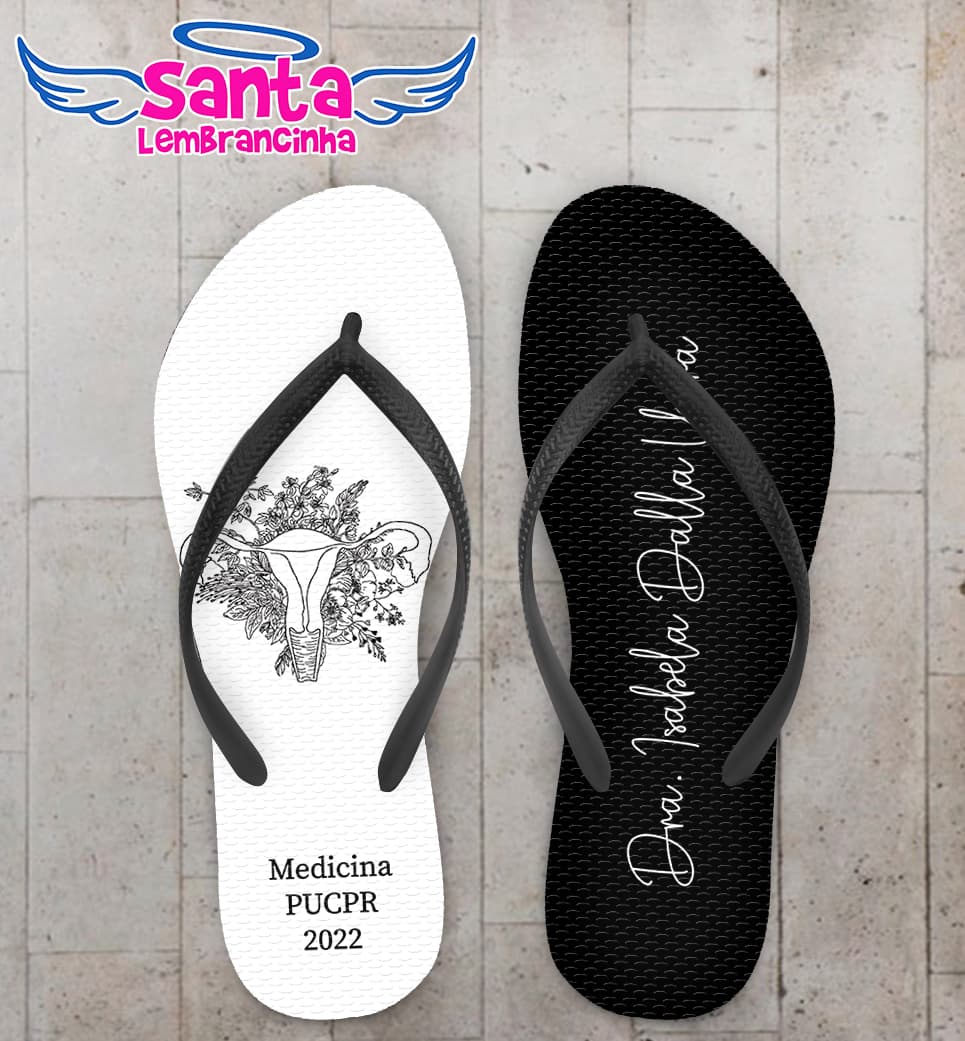 Chinelo Formatura Medicina Personalizado COD 12380