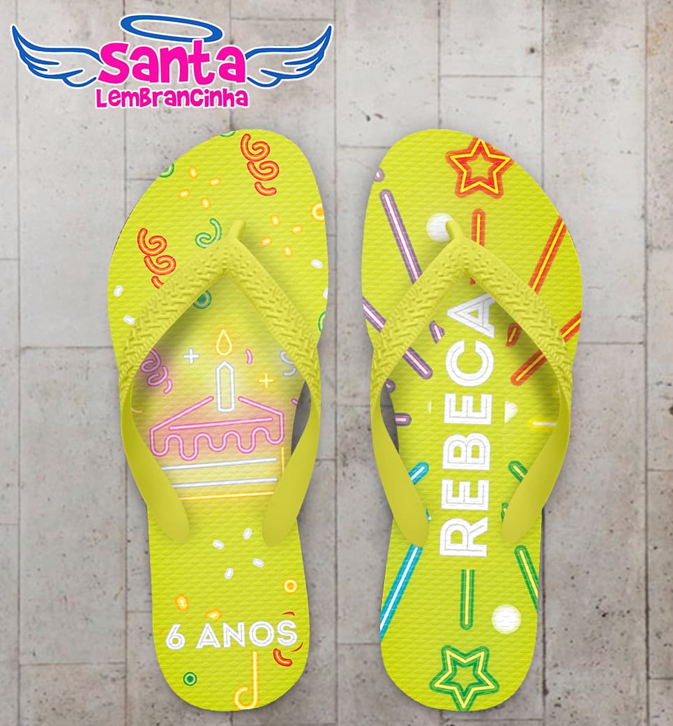 Chinelo Infantil Avião Personalizado COD 12395