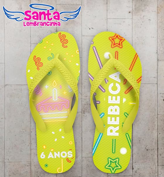 Chinelo Infantil Avião Personalizado COD 12395