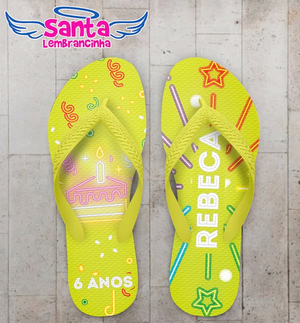 Chinelo Infantil Avião Personalizado COD 12395