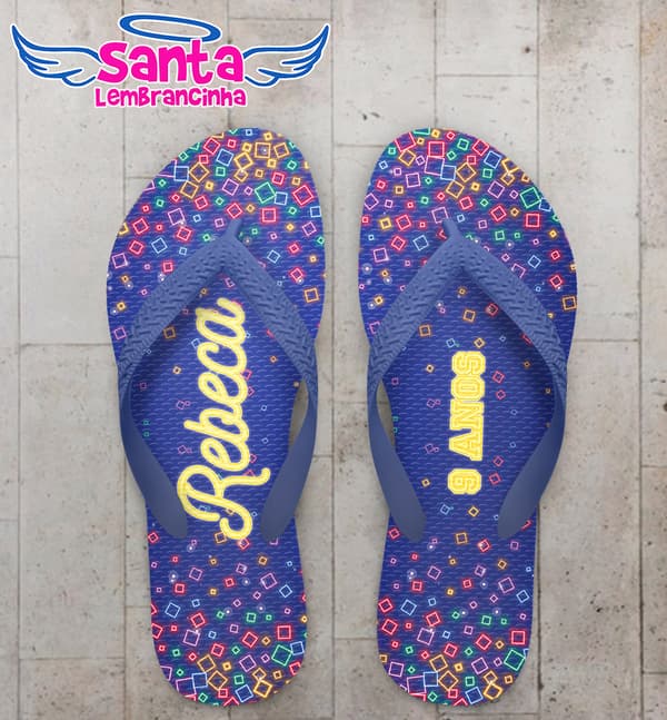 Chinelo Infantil Avião Personalizado COD 12396