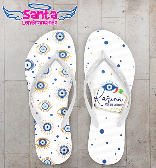 Chinelo Olho Grego Personalizado COD 12311
