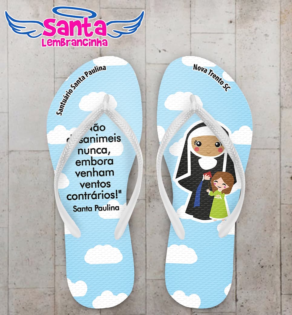 Chinelo Santa Paulina Personalizado COD 12398