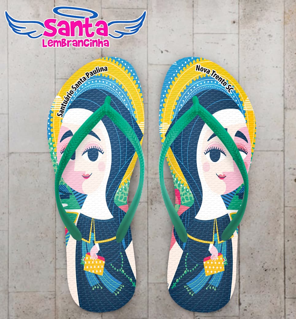 Chinelo Santa Paulina Personalizado COD 12400