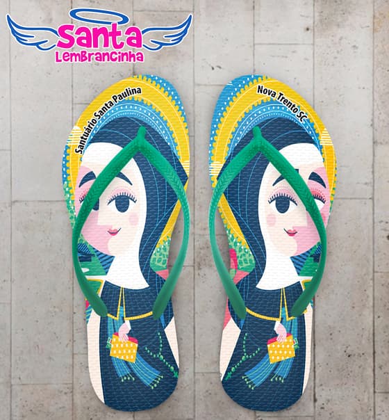 Chinelo Santa Paulina Personalizado COD 12400