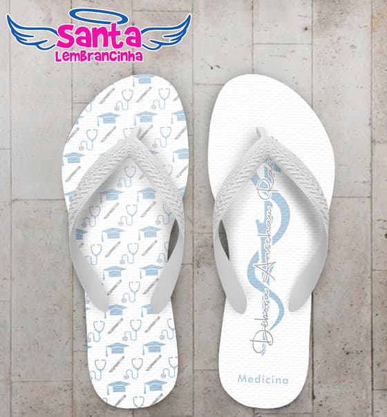 Chinelo Formatura Medicina Personalizado COD 12517