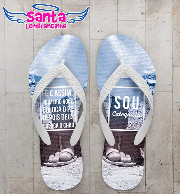 Chinelo Religião Catequista Personalizado COD 12528