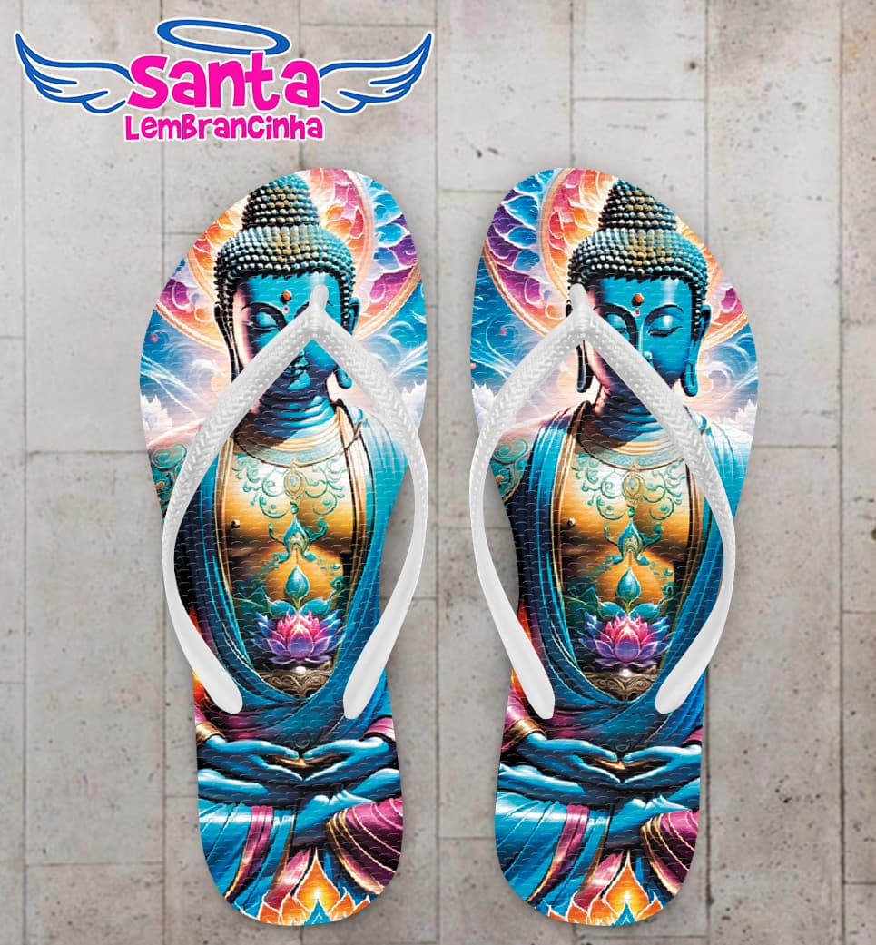 Chinelo Buda Colorido Personalizado COD 12553