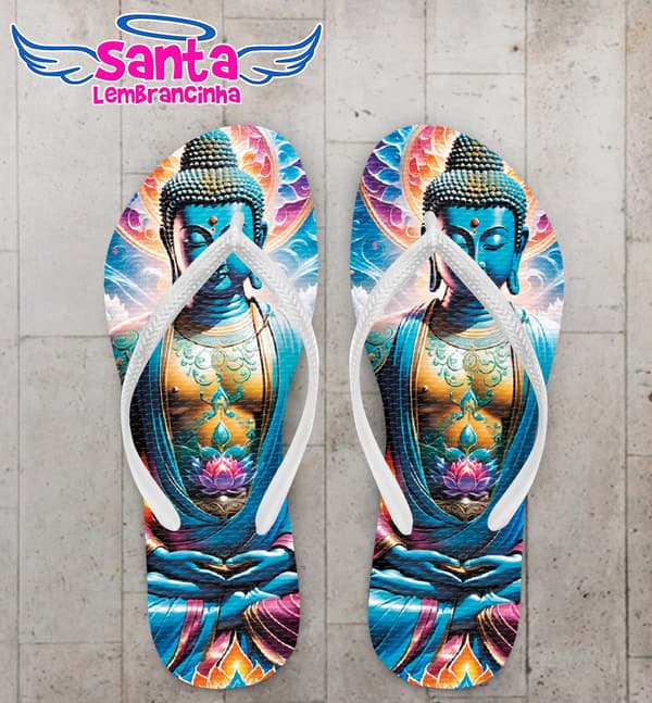 Chinelo Buda Colorido Personalizado COD 12553