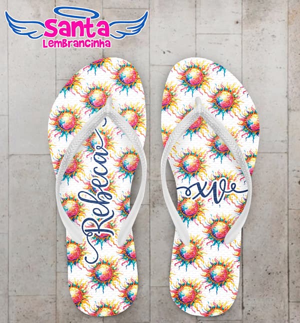 Chinelo Debutante Sol Personalizado COD 12578