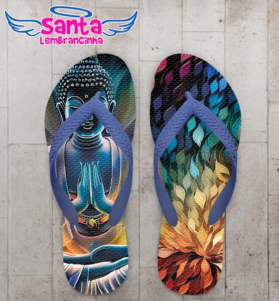 Chinelo Religioso Buda Personalizado COD 12565