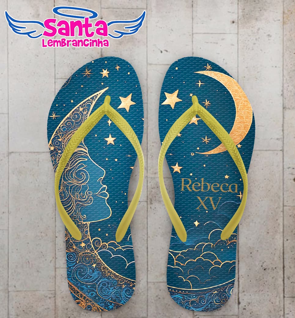 Chinelo Debutante Universo Personalizado COD 12638