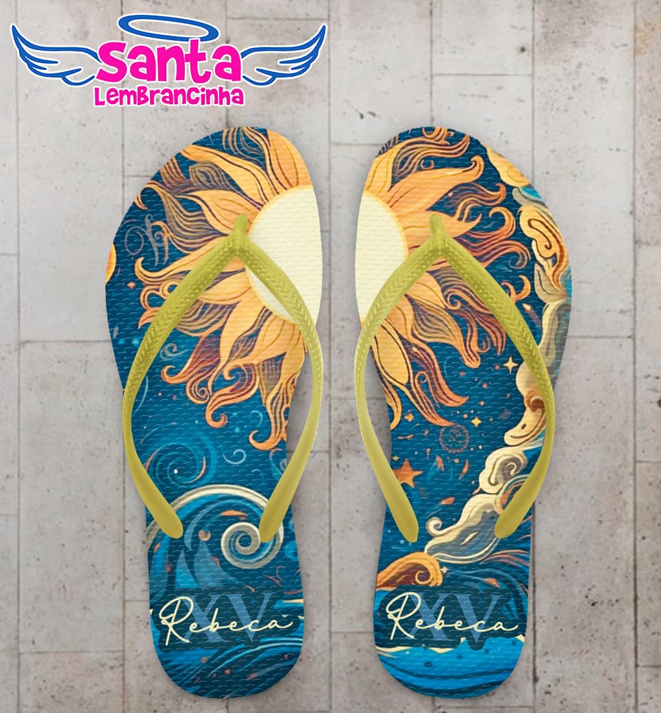 Chinelo Debutante Universo Personalizado COD 12636